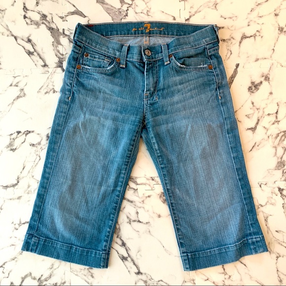 7 For All Mankind Denim - 7 for all Mankind denim Bermuda shorts